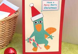 Tarjeta navideña Perry