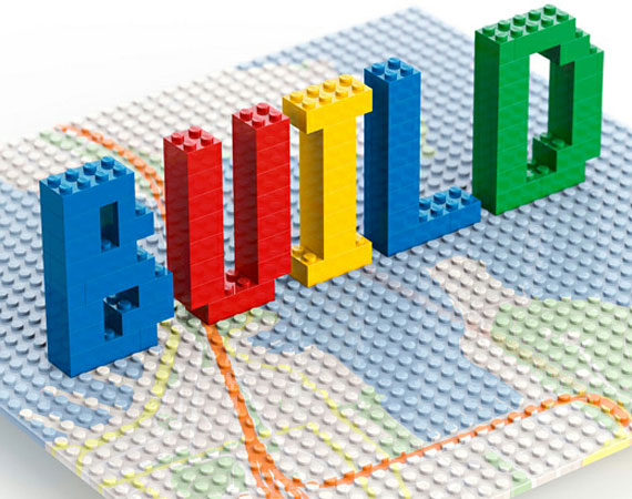 Lego Building in Virtual Chrome - Google
