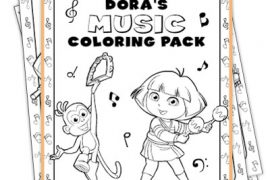 Fichas Dora La Exploradora - Colorear