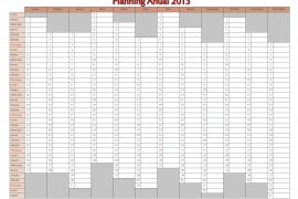 Planning 2013 Español Calendario