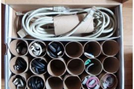 Organizar cables DIY Tutorial Manualidad