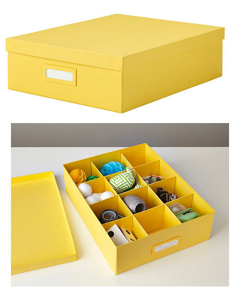cajas amarillas ikea