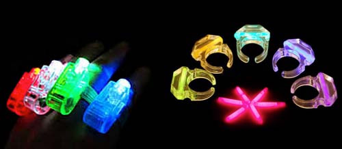 anillos fluorescentes
